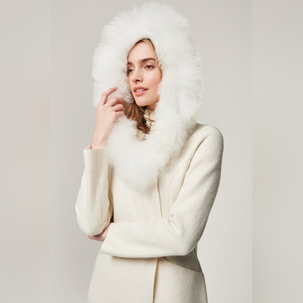 OVERLAND Regina Hooded Alpaca Wool Coat (Ivory)